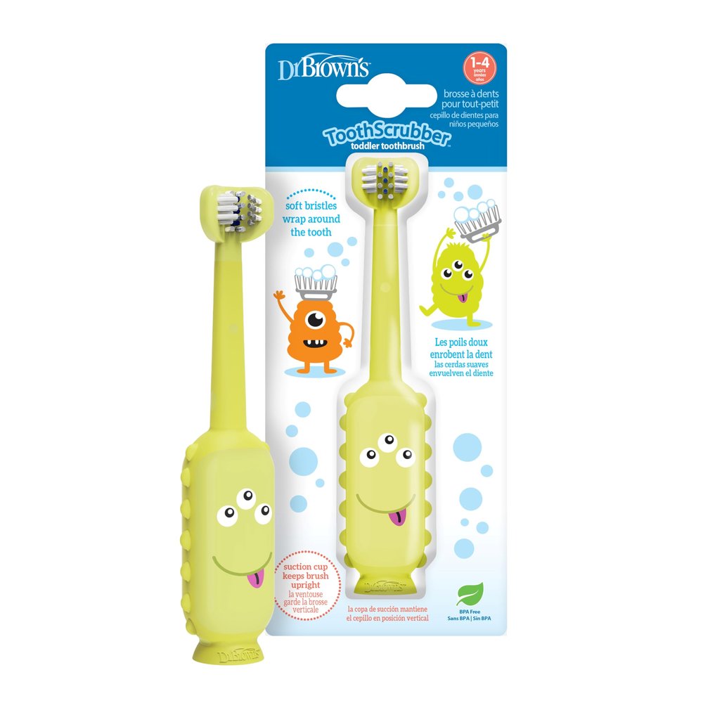 Dr Browns ToothScrubber Toddler Monster Green