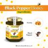 Premium Herbal Infused Raw Honey Collection- 100% Natural with No fillers or Binders Added. Multiple Flavours - Good Health Benefits with Every Spoon (Black Pepper Honey) view 2