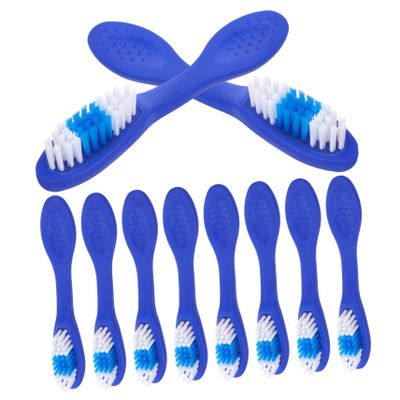 ORFOFE Mini Travel Toothbrush 10pcs Soft Bristle Sturdy Plastic Oral Cleaning Brush for Prison Guards and Inmate Use
