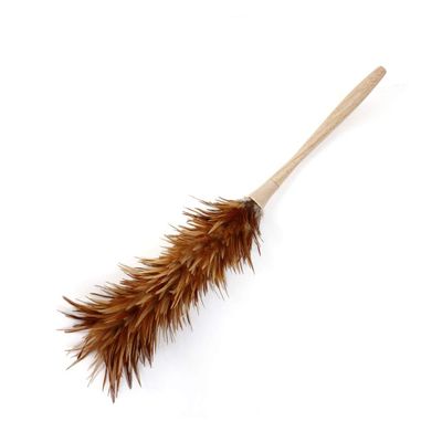 RybdaFDc duster,feather duster, Set Feather Duster Feather Duster with Beech Handle - Attracts Dust Particles - Hand Duster for Home, Office and Car Handle Dusters (Size : B)