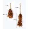 RybdaFDc duster,feather duster, Set Feather Duster Feather Duster with Beech Handle - Attracts Dust Particles - Hand Duster for Home, Office and Car Handle Dusters (Size : B) view 2