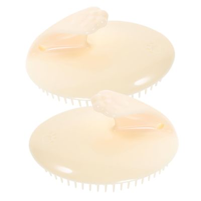 ORFOFE 2pcs Silicone Shampoo Comb for Hair Scalp Massage Wet Dry Use Scalp Exfoliator Hair Scrubber for Shower and Daily Care