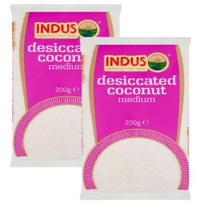 Indus Desiccated Coconut Medium 200g - 2 Pack