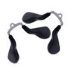 Anneome 2pcs Black Silicone Eyeglass Pads Push-in with Screw Flexible Children's -shaped Bridge Support Replacement for Glasses Frame Accessories view 1