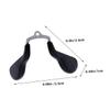 Anneome 2pcs Black Silicone Eyeglass Pads Push-in with Screw Flexible Children's -shaped Bridge Support Replacement for Glasses Frame Accessories view 3