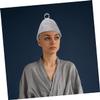 CAXUSD Felt Sauna Hat and Portable Sauna Mitten Set with Mat for Steam Bath Hair Protection Accessories for Women and Men Spa Use view 2