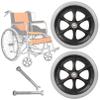 KWIBYBGS Wheelchair Front Wheels Replacement,2 Pcs Solid Wheel Anti-Slipor Wheels for Wheelchairs Walker Wheelchair Wheels/Gray/6 Inch(150Mm) view 1