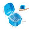 Beatifufu Denture Case Travel Container 2Pcs Lightweight Small Box Secure Lock for Household Oral Care Accessories view 2