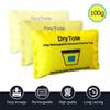 DryTote Rechargeable Desiccant Pack (Pack of 25), Ultimate Moisture Absorption, Color Change Indicator, Safe Storage Protection, Large Capacity 200 Gallons, 100g, Yellow view 2