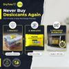 DryTote Rechargeable Desiccant Pack (Pack of 25), Ultimate Moisture Absorption, Color Change Indicator, Safe Storage Protection, Large Capacity 200 Gallons, 100g, Yellow view 4