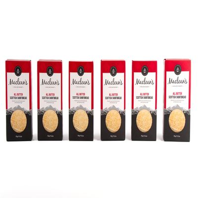 Maclean's Highland Bakery - All Butter Scottish Shortbread, 6 Packs x 175g (1.05kg) - Slowly Baked, Plain, All Butter,Traditional Shortbread