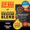 My Burrito Kitchen Original Recipe Mexican Marinade (1 x 150g Pouch). Plant Based Herb & Chilli Mix. Super Simple Zip Bag. BBQ Seasoning For Meat, Fish, Tofu. Spicy Tacos Mix - Batch Made in Bristol view 2