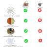 NUIBY Red Cedar Sauna Bucket and Ladle Set, withSauna Hat and Seat Pad, Traditional Wooden Water Bucket 1.3 Gallon with Plastic Liner for Sauna Room Sauna Heater view 2