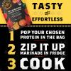 My Burrito Kitchen Hot Habanero Mexican Marinade (1 x 150g Pouch). Plant Based Herb & Chilli Mix. Super Simple Zip Bag. BBQ Seasoning For Meat, Fish, Tofu. Spicy Tacos Mix - Batch Made in Bristol view 3