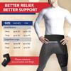 Dr. Arthritis Doctor Developed Hip Support Brace, Sciatica Pain Relief Products - Thigh Compression Sleeve, Hamstring Support -Hip Support For Women & Men With Handbook (L/XL, Black Right) view 3