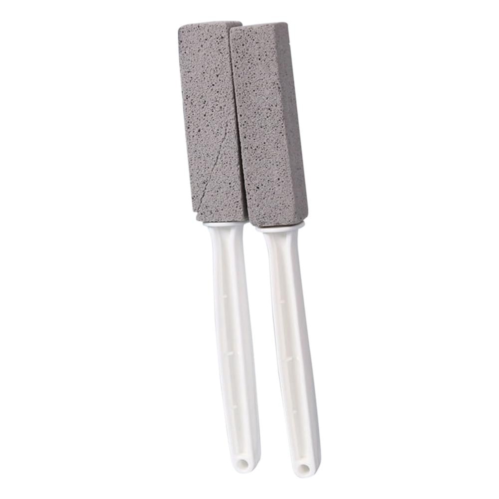 Rordigo Pumice Stone for Toilet Bowl Cleaning, Scouring Stick with Handle, Rust.Remover for Tile Bath-Tub, Powerfully Away Hard Water Ring, Grey