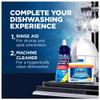 Finish, Dishwasher Rinse Aid, Rinse & Shine Cleaner, 400ml (3 x 400ml, Total 1.2L), Ultimate Clean & Diamond Shine, Glass Protection, Spot Prevention, Better Drying vs Finish Detergent alone view 4