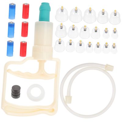 MAGICLULU Vacuum Suction Cupping Cups Chinese Body Cupping Massaging Kit Multi-Function Healthy Device for Face and Body Therapy