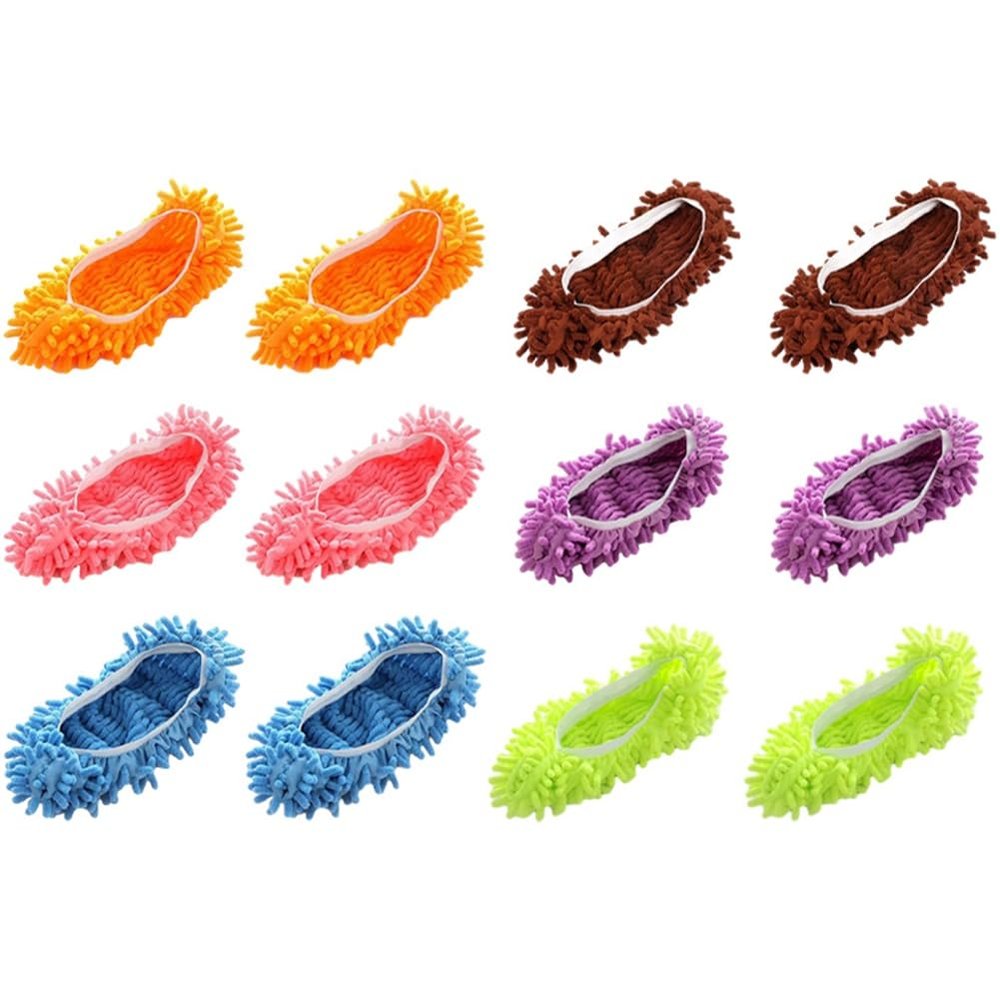 Rordigo Dust Mop Slippers Foot Socks Mop Caps Multi-Function Floor Cleaning Lazy Shoe Covers Dust Hair Cleaner