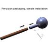 Rordigo Finnish Sauna Aluminum Bucket, Long-Handled Spoon Set, Sauna Bucket, Bathroom, Sauna Steam Room Parts view 3