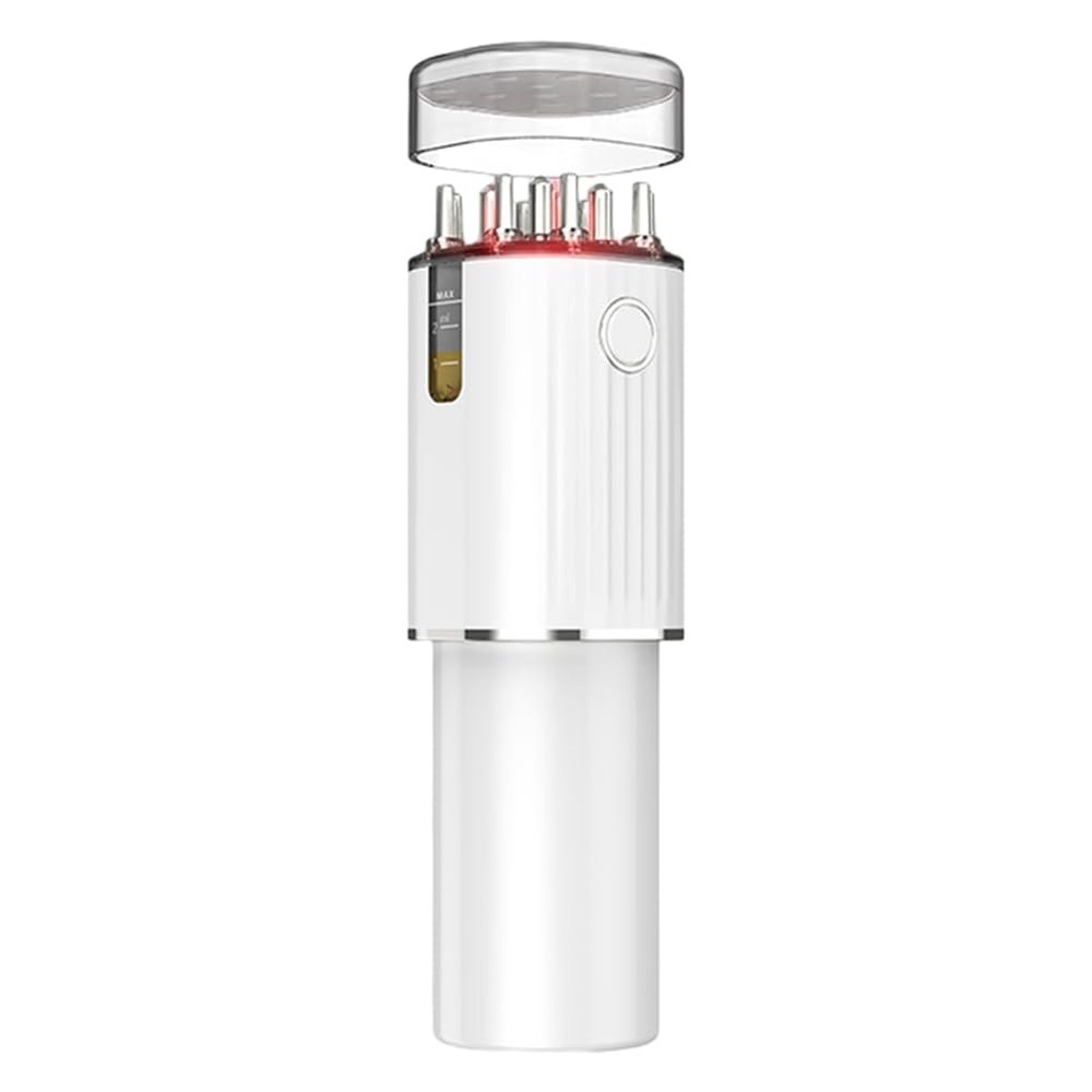 Rordigo 3-in-1 Vibrating Hair Oil Applicator Scalp Massager Hair Treatment Massager Red Lights with 70Ml Storage Hair Treatment Growth Applicator