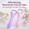 Spring Facial Hair Remover, Portable Stainless Steel Spring Epilator, Facial Epilator, Hair Eraser for Women, Upper Lip, Chin, Cheeks, Stainless Steel and Plastic view 3