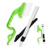 SEWOART 4pcs Window Track Cleaning Brush Crevice Cleaner Long Handle Scrub Brush Window Groove Cleaning Tool Home Kit view 1