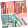 HAPINARY 3pcs Soft Bristle Boys and Girls Toothbrushes Cartoon Lion Design Ergonomic Travel Toothbrushes for Toddlers Boy Girl's Daily Use view 2