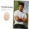 TINEASUR Replaceable Portable Chest Pads for Men, Comfortable Non-Woven Fabric and Silicone Muscle Pads, for Outdoor Activity and Summer Use view 4