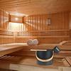 Rordigo Finnish Sauna Aluminum Bucket Spoon Set with Long Sauna Bucket Bathroom Sauna Steam Bath view 2
