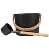 Rordigo Finnish Sauna Aluminum Bucket Spoon Set with Long Sauna Bucket Bathroom Sauna Steam Bath view 3