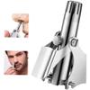 iFutniew Nose Hair Trimmer Manual Stainless Steel Washable Hair Removal for Men, Portable & Battery-Free for Travel view 2