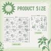 100Pcs Floral Beverage Napkins Sage Green White Disposable Paper Napkins Flowers Luncheon Cocktail Dinner Hand Towels for Wedding Bridal Baby Shower Birthday Tableware Decorations view 2