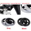 Wheelchair Caster Wheel Black/Grey, 1 Pair Solid Tires Front Wheel With Bearing, 6" 7" 8" Lightweight Caster Replacement Rollator Accessories, Suitable For Handicapped Wheelchairs view 4