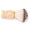 Shaving Brush Soft Nylon Wool Solid Wood Handle Grooming Tool, Creates Rich Foam, Softens Beard, Removes Debris Professionally view 2