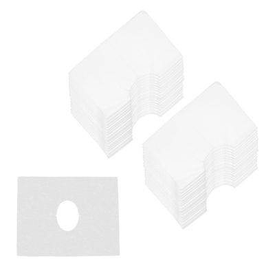 200pcs Disposable Face Rest Cover, Non-Woven Fabric Massage Bed Table Face Covers, Clear Hole, Soft and Comfortable, Breathable, Good Air Permeability, Nostril Breathing Design,