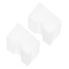 200pcs Disposable Face Rest Cover, Non-Woven Fabric Massage Bed Table Face Covers, Clear Hole, Soft and Comfortable, Breathable, Good Air Permeability, Nostril Breathing Design, view 2