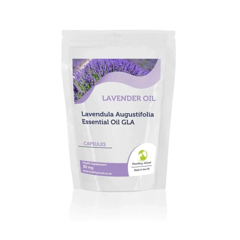 Lavender Oil Lavendula Augustifolia 80mg GLA 180 Capsules