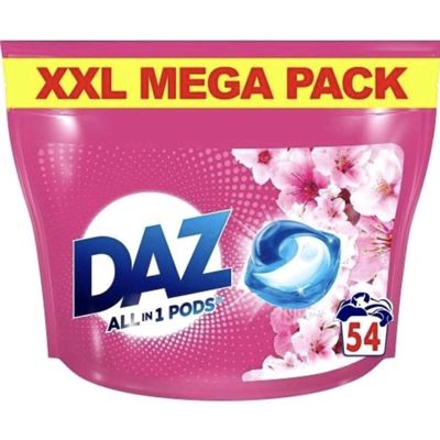 All-in-1 Pods Washing Liquid Capsules 54 Washes Cherry Blossom Daz