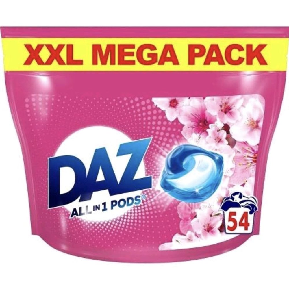 All-in-1 Pods Washing Liquid Capsules 54 Washes Cherry Blossom Daz