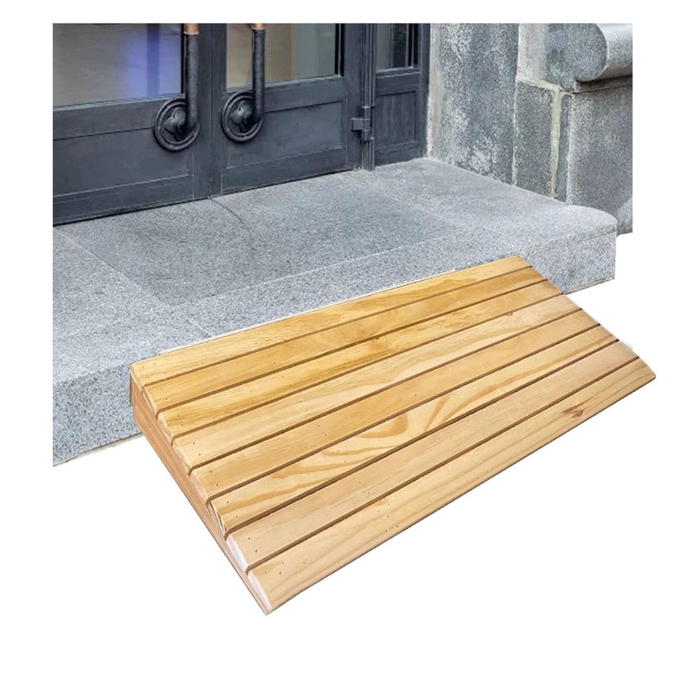 2" 3" 4" 5" 6" Rise Wooden Threshold Ramp for Home/Front Door/Yard/Doorways, Wheelchairs Walkers Car Motorcycle Entry Steps Transition Ramp, (Size : 30.8x30x10cm/12.1x11.8x3.9in)