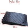 2 PCS Curb Ramps, Heavy Duty Plastic Threshold Ramp for Low Cars Driveway Loading Dock BikeMotorcycle Wheelchair Mobility (Size : 50x80x5.5cm) view 2