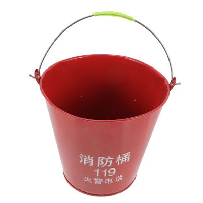 TOPBATHY Emergency Sand Bucket with Handle Portable Metal Pail Iron Storage Container Reusable Utility Pail for Fire Safety and Outdoor Use in Homes and Garages Random Color