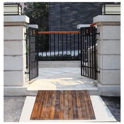 Loading Ramps, Threshold Ramp, Doorway Step Wood Threshold Ramp for Mobility Scooters, Power Chairs, Brown Heavy Duty Non-Slip Curb Ramp, 3.9"/7"/7.8"/9.8" Rise (Color : Brown, Size : 90x18x70cm/35,p