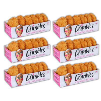 Mrs Crimbles Gluten Free Macaroons Chocolate And Coconut (6x195g Coconut (36 Macaroons In Total))