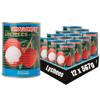 Lychee in bulk - Tinned lychees in syrup, Canned fruit for cocktail, tea and more (12x567g) view 1