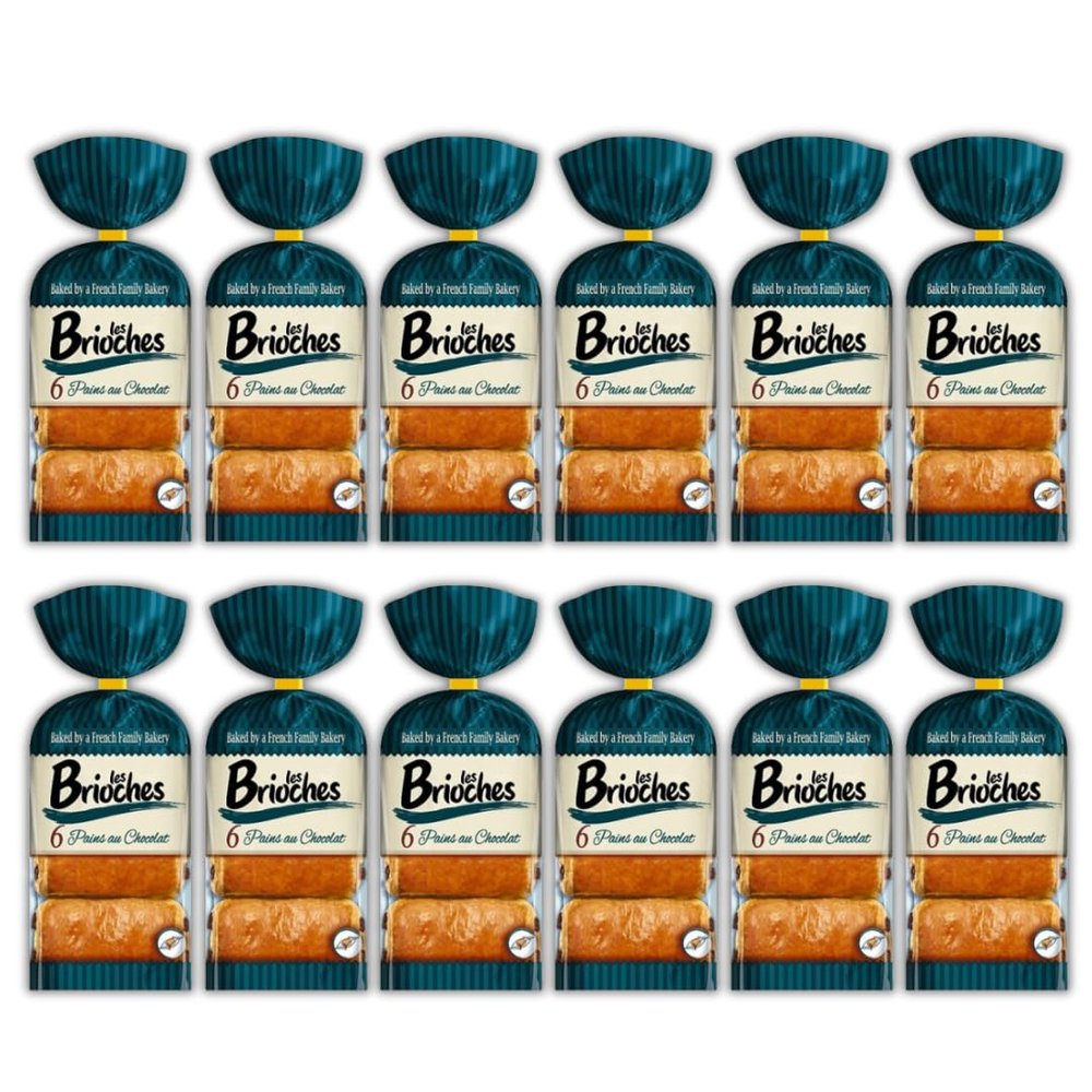 Pain Au Chocolate 270g 6 Pieces per Bag - Individually Wrapped (12x270g (72 Pieces))