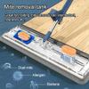 Floor Mop Floor Mops for Cleaning Wood Floor Mop Wet Mop Large Flat Mop Hands Flat Floor Mop 126cm Long Handle 360Rotating Mop Home Windows Floor Cleaning 2reusable Pad,for Kitchen,Bedroom/467 view 2