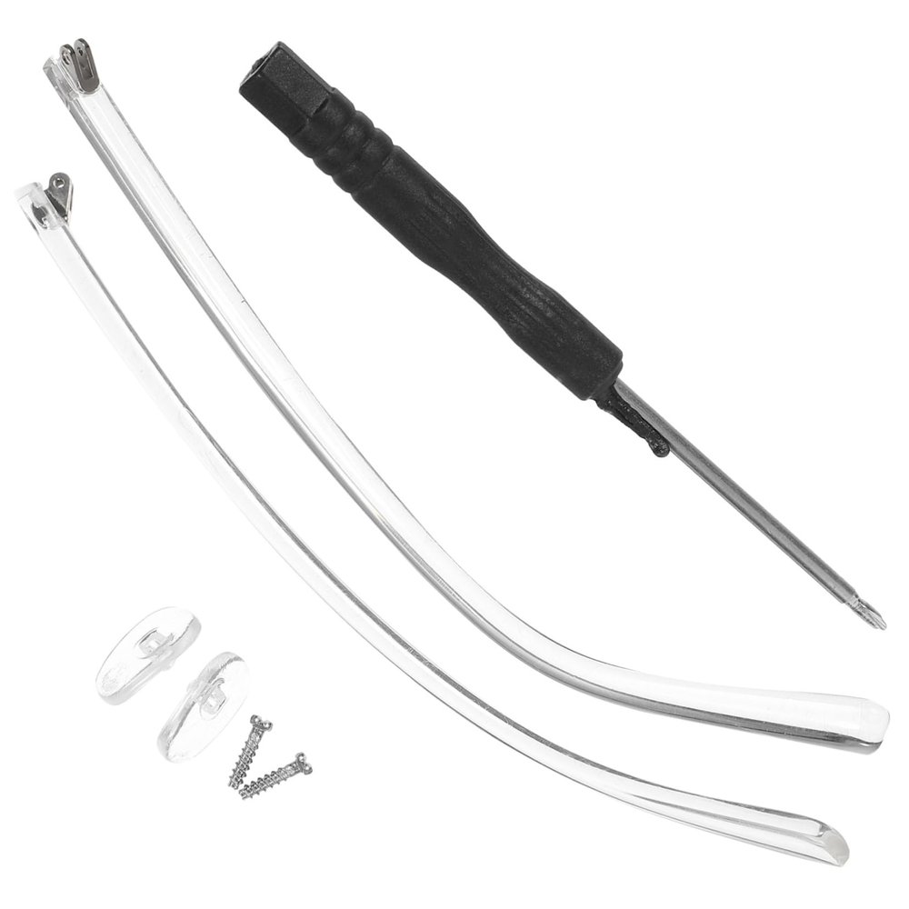 Gogogmee Double-tooth Eyeglasses Arm Replacement Legs for Glasses Repair, Universal Glasses Temple Accessories Suitable for Sunglasses and Optical Frames