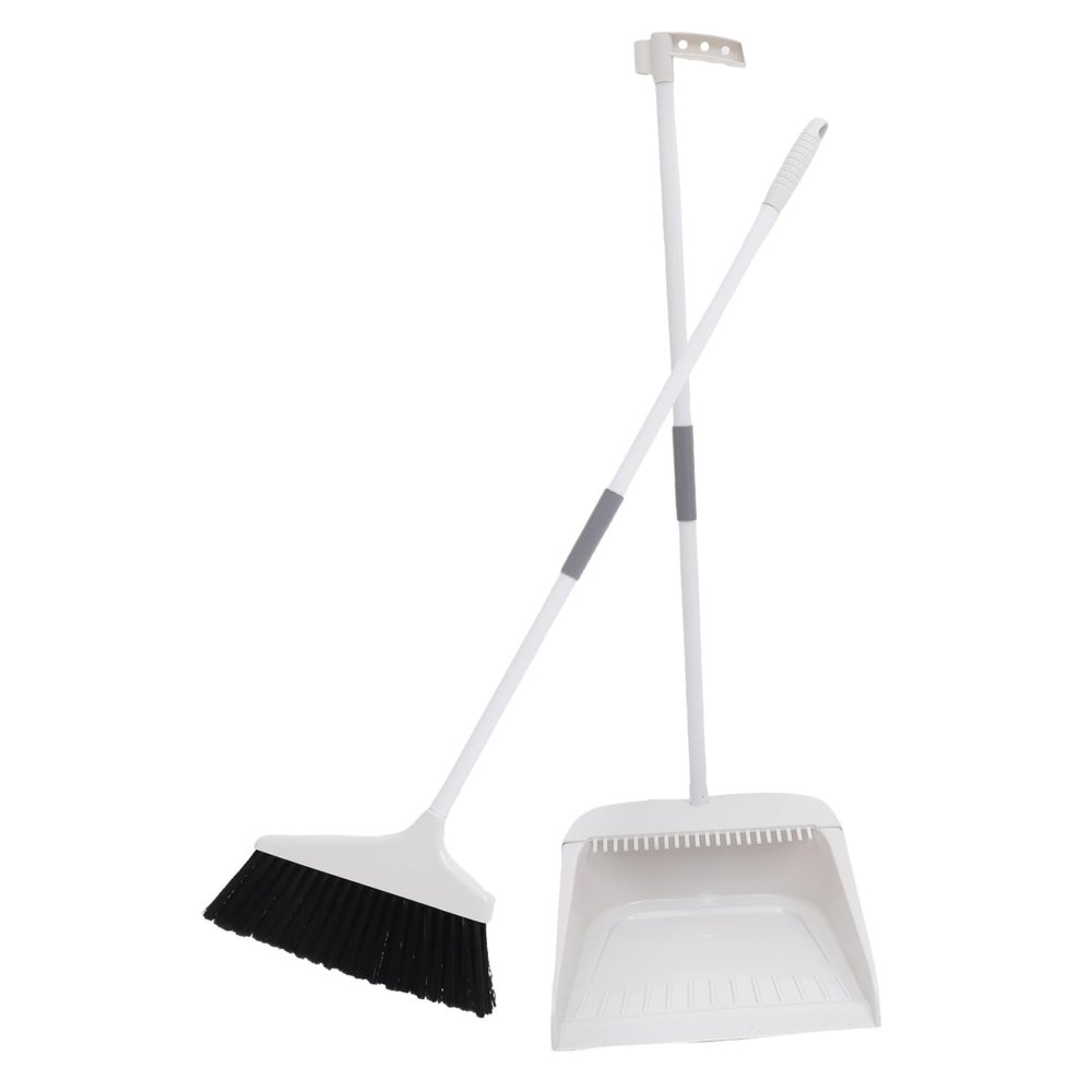 minkissy Soft Broom Set Broom and Dustpan Set Floor Cleaning Tool Hair Cleaning Stable Dustpan Home Device Long Handle Household Long Handle